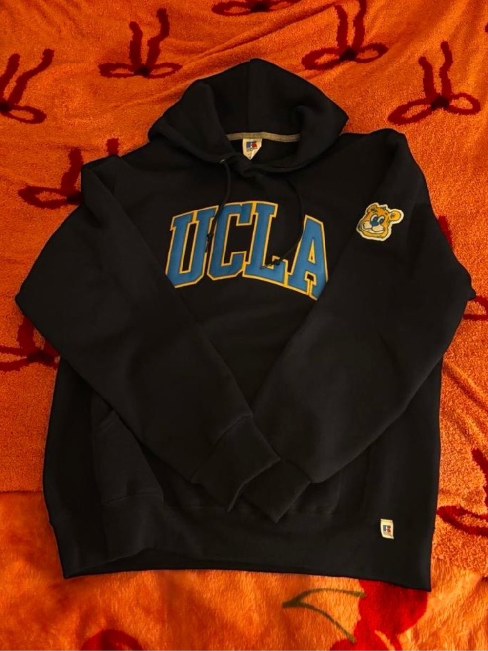 Vintage Rare Russell Athletic - UCLA Sleeve Embroidered Hoodie